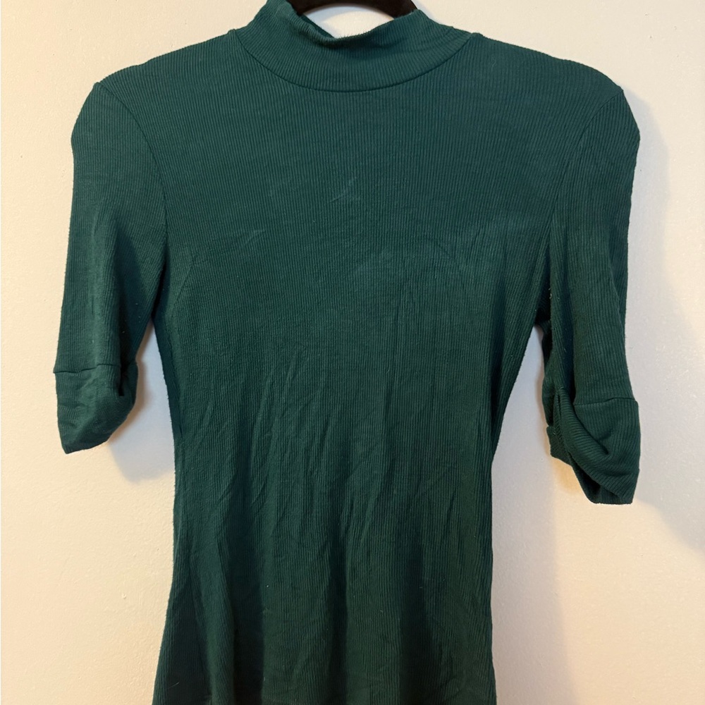 American Apparel Hunter Green Ribbed shirt